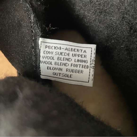 Portland Boot Company Alberta Buckle Short Moto Suede Wool Women’s Black Boots 8 - Picture 7 of 7